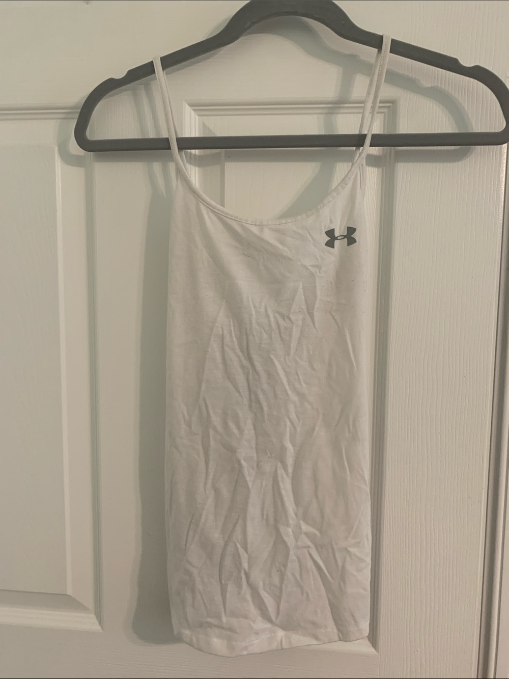 Under Armour White Slim Spaghetti-Strap Performance Tank